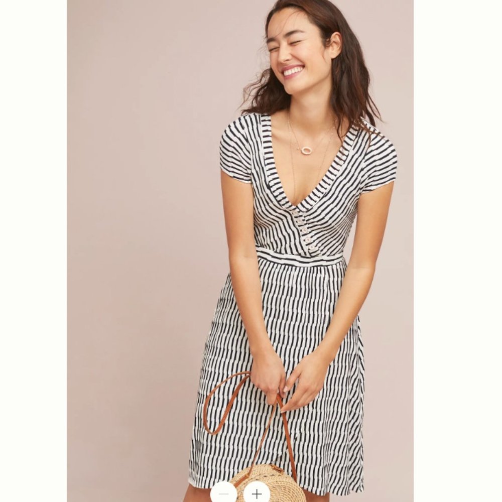 Anthropologie Maeve Paladino Textured Dress